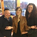 What a trio! From L-R: Gemma Hickey of PathwaysNL, Amelia Curran and Rebecca Rose of Breakwater Books.